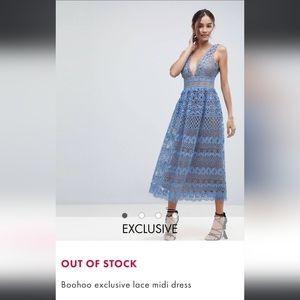 Boohoo lace Midi Dress